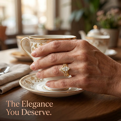 The Timeless Elegance: Crown Ring Set--Last Day Sale-90% OFF🔥