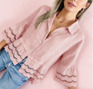 Women’s Lace Trim Blouse
