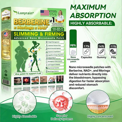 𝐎𝐟𝐟𝐢𝐜𝐢𝐚𝐥 𝐔𝐒 𝐒𝐭𝐨𝐫𝐞 🇺🇸  | 🧑‍⚕️🩺 𝐋𝐮𝐱𝐲𝐫𝐚𝐢𝐧® Moringa · Berberine × NAD+ 𝟏𝟎-𝐢𝐧-𝟏 𝐀𝐝𝐯𝐚𝐧𝐜𝐞𝐝 𝐍𝐚𝐧𝐨 𝐌𝐢𝐜𝐫𝐨𝐧𝐞𝐞𝐝𝐥𝐞 𝐏𝐚𝐭𝐜𝐡 — 𝐎𝐧𝐜𝐞 𝐃𝐚𝐢𝐥𝐲, 𝐕𝐢𝐬𝐢𝐛𝐥𝐞 𝐑𝐞𝐬𝐮𝐥𝐭𝐬 𝐢𝐧 𝟕 𝐃𝐚𝐲𝐬