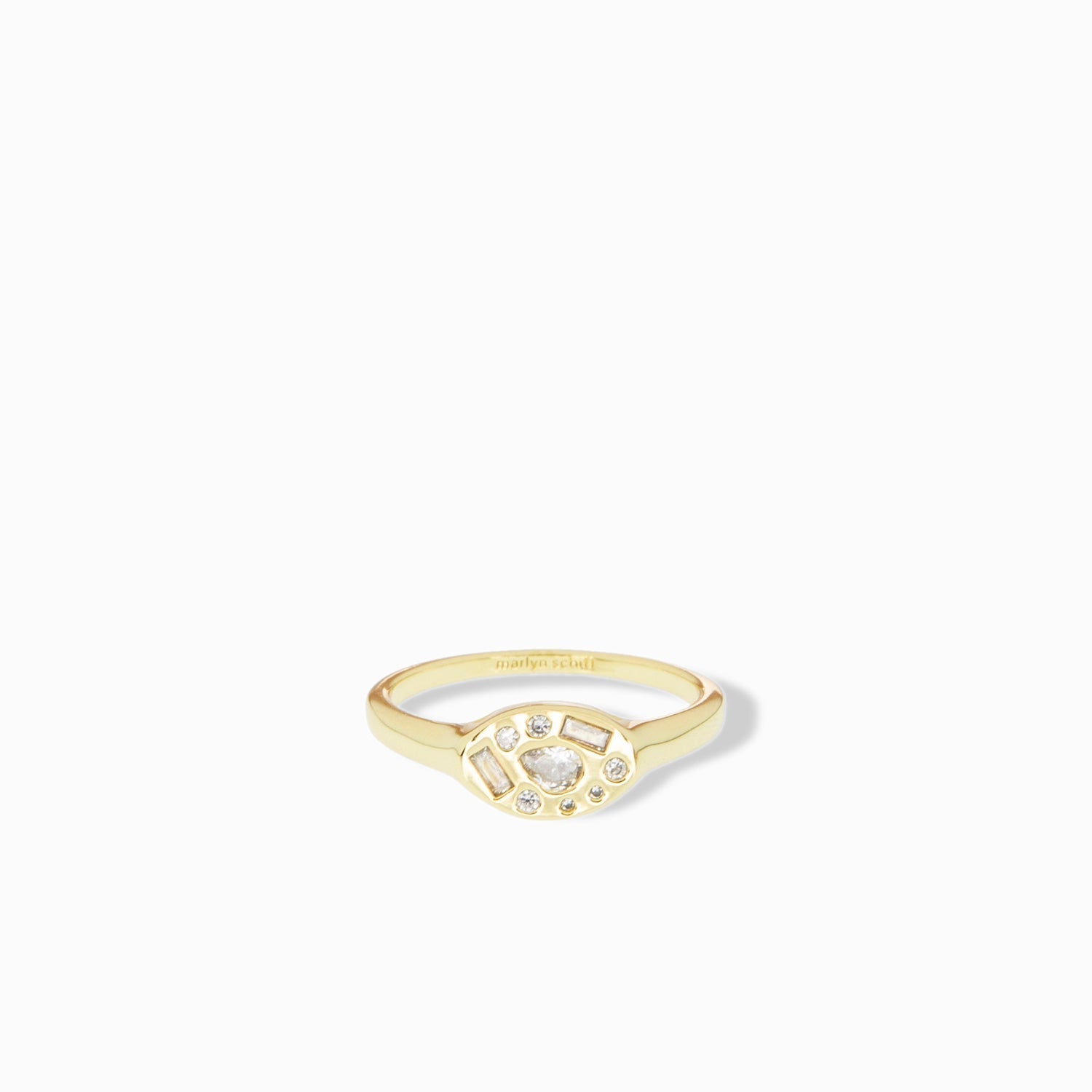 Cvpoint Ring multi shape pave signet ring – cvhealthusa