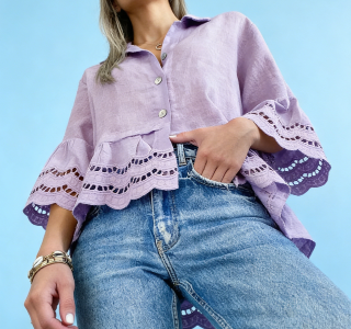 Women’s Lace Trim Blouse