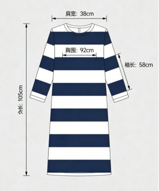 French Casual Striped T-shirt Dress for Women Summer Loose Slimming Lazy Straight Dress