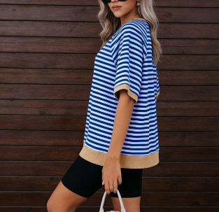 Women's Oversized Striped T Shirts (Buy 3 Free Shipping)