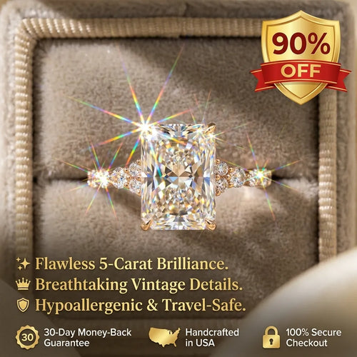 The Anniversary Upgrade: 1-5-Carat Flawless Radiant Cut Simulated Diamond Ring -Last Day Sale🔥-90% OFF