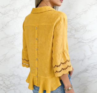 Women’s Lace Trim Blouse