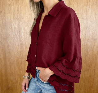 Women’s Lace Trim Blouse