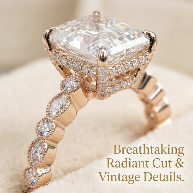 The Anniversary Upgrade: 1-5-Carat Flawless Radiant Cut Simulated Diamond Ring -Last Day Sale🔥-90% OFF